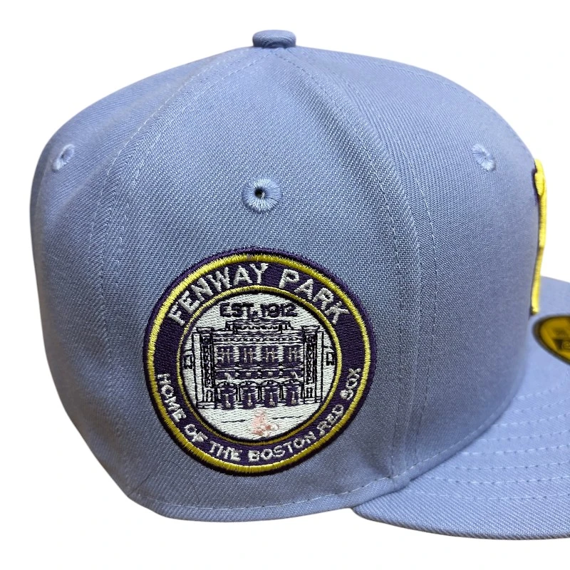 Boston Red Sox Lavender Fenway Park Patch Gray UV New Era 59FIFTY Fitted Hat