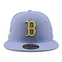 Boston Red Sox Lavender Fenway Park Patch Gray UV New Era 59FIFTY Fitted Hat