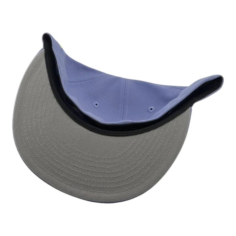 Atlanta Braves Lavender Atlanta-Fulton Park Patch Gray UV New Era 59FIFTY Fitted Hat