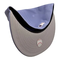 Atlanta Braves Lavender Atlanta-Fulton Park Patch Gray UV New Era 59FIFTY Fitted Hat