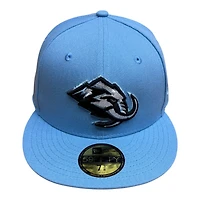 Utah Mammoth Mountain Blue Primary Logo with Gray UV New Era 59FIFTY Fitted Hat