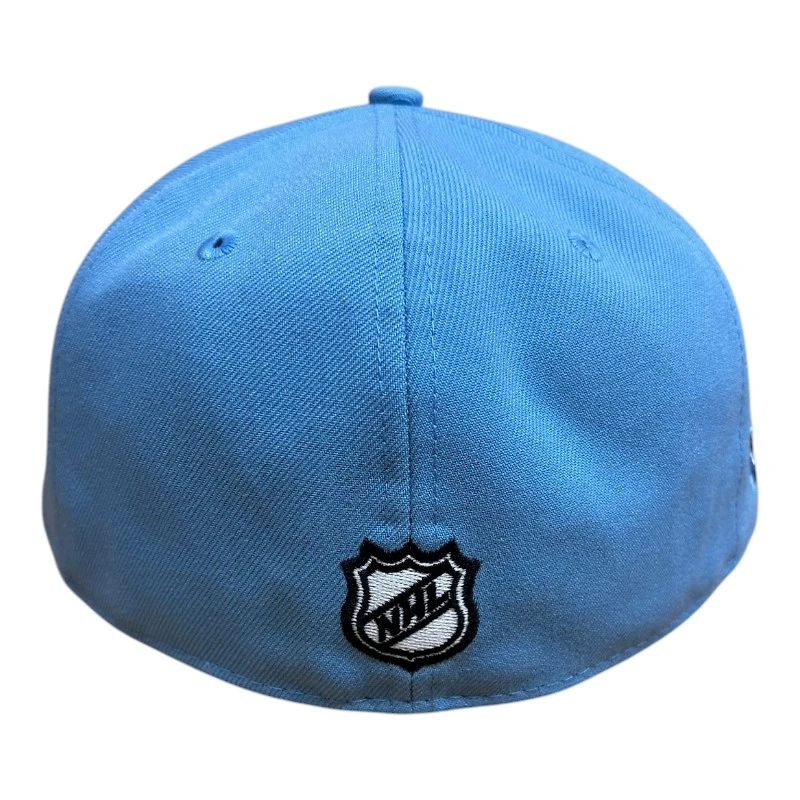 UTAH Mammoth Mountain Blue "U" Tusk Logo Patch Gray UV New Era 59FIFTY Fitted Hat