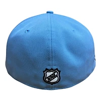 UTAH Mammoth Mountain Blue "U" Tusk Logo Patch Gray UV New Era 59FIFTY Fitted Hat