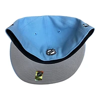 UTAH Mammoth Mountain Blue "U" Tusk Logo Patch Gray UV New Era 59FIFTY Fitted Hat