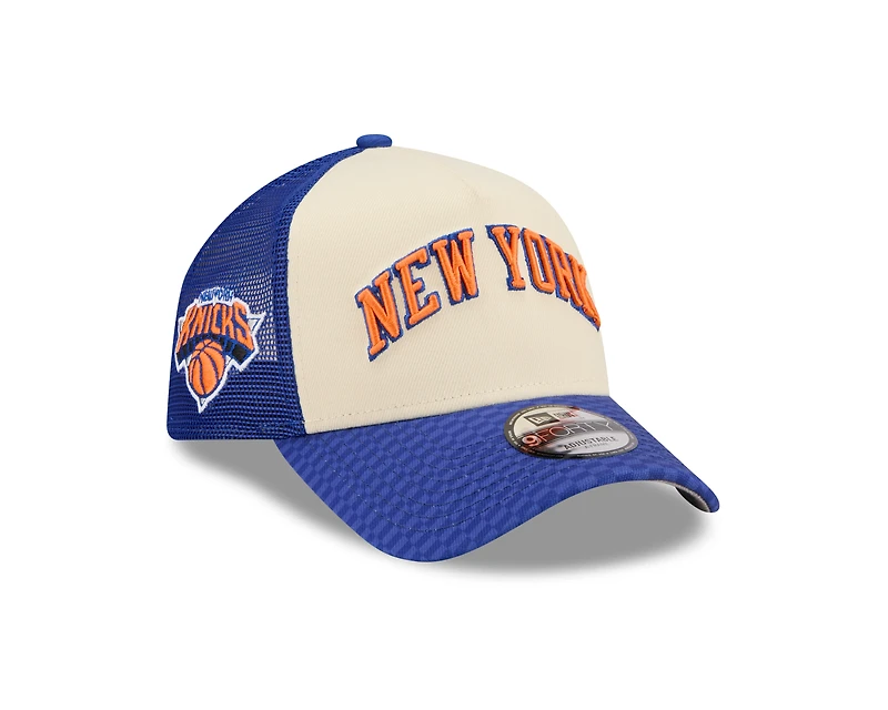 New York Knicks 2025-26 City Edition New Era A-Frame 9FORTY Snapback Hat