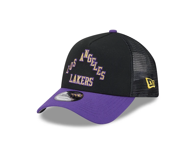 Los Angeles Lakers 2025-26 City Edition New Era A-Frame 9FORTY Snapback Hat