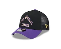 Los Angeles Lakers 2025-26 City Edition New Era A-Frame 9FORTY Snapback Hat
