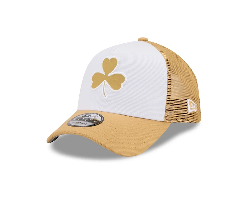 Boston Celtics 2025-26 City Edition New Era A-Frame 9FORTY Snapback Hat