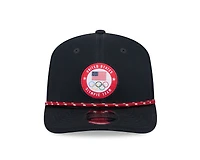 USA Olympic Team Navy Roper New Era 9SEVENTY Adjustable Hat