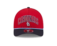 St. Louis Cardinals Red and Navy Arch New Era 9FORTY M-Crown A-Frame Adjustable Hat