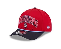 St. Louis Cardinals Red and Navy Arch New Era 9FORTY M-Crown A-Frame Adjustable Hat
