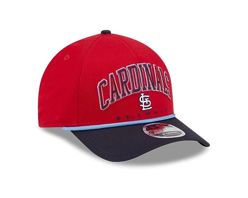 St. Louis Cardinals Red and Navy Arch New Era 9FORTY M-Crown A-Frame Adjustable Hat