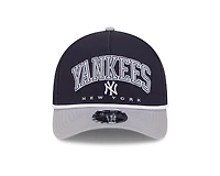 New York Yankees Navy and Gray Arch New Era 9FORTY M-Crown A-Frame Adjustable Hat
