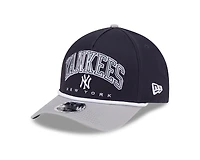 New York Yankees Navy and Gray Arch New Era 9FORTY M-Crown A-Frame Adjustable Hat
