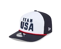 Team USA White and Navy Olympic Team New Era 19TWENTY Adjustable Hat