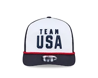 Team USA White and Navy Olympic Team New Era 19TWENTY Adjustable Hat