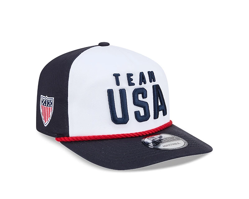 Team USA White and Navy Olympic Team New Era 19TWENTY Adjustable Hat