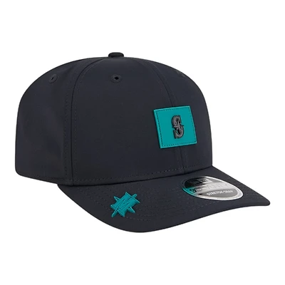 Seattle Mariners Navy 2026 Clubhouse New Era 9SEVENTY Stretch Snapback Hat