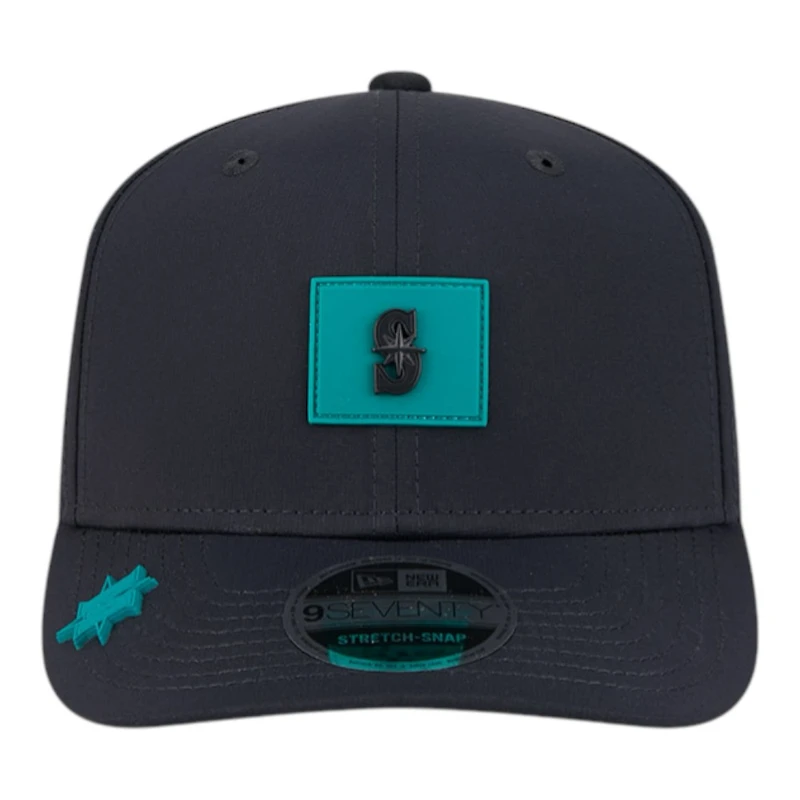 Seattle Mariners Navy 2026 Clubhouse New Era 9SEVENTY Stretch Snapback Hat