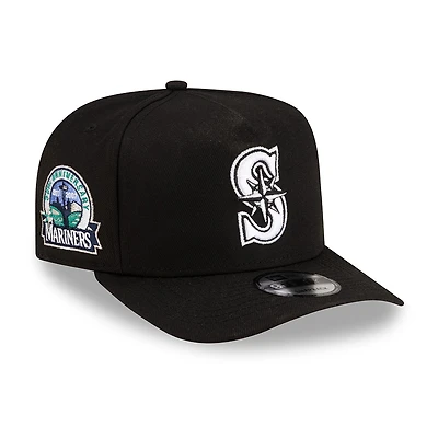 Seattle Mariners Black 30th Anniversary Patch Pink UV New Era 9FIFTY A-Frame Snapback Hat