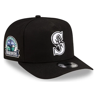 Seattle Mariners Black 30th Anniversary Patch Pink UV Mariners Patch New Era 9FIFTY A-Frame Snapback Hat