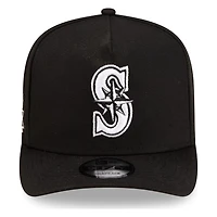 Seattle Mariners Black 30th Anniversary Patch Pink UV Mariners Patch New Era 9FIFTY A-Frame Snapback Hat