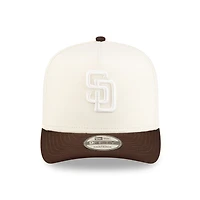 San Diego Padres Chrome and Burnt Wood Brown New Era 9FIFTY A-Frame Snapback Hat