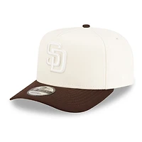 San Diego Padres Chrome and Burnt Wood Brown New Era 9FIFTY A-Frame Snapback Hat