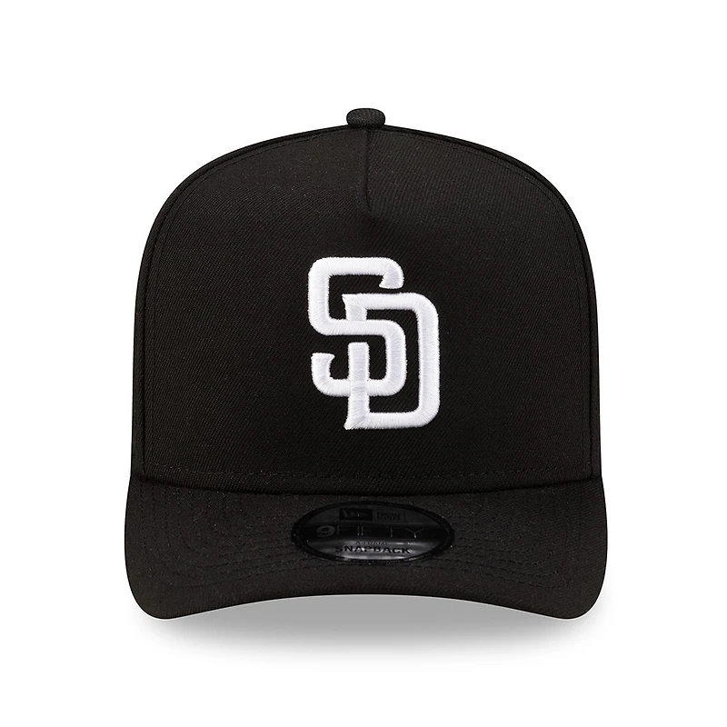 San Diego Padres Black 40th Anniversary Patch Pink UV New Era 9FIFTY A-Frame Snapback Hat