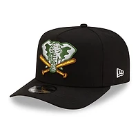 Oakland Athletics Black Stomper Logo New Era 9FIFTY A-Frame Snapback Hat