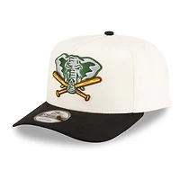 Oakland Athletics Chrome and Black Stomper 2Tone New Era 9FIFTY A-Frame Snapback Hat