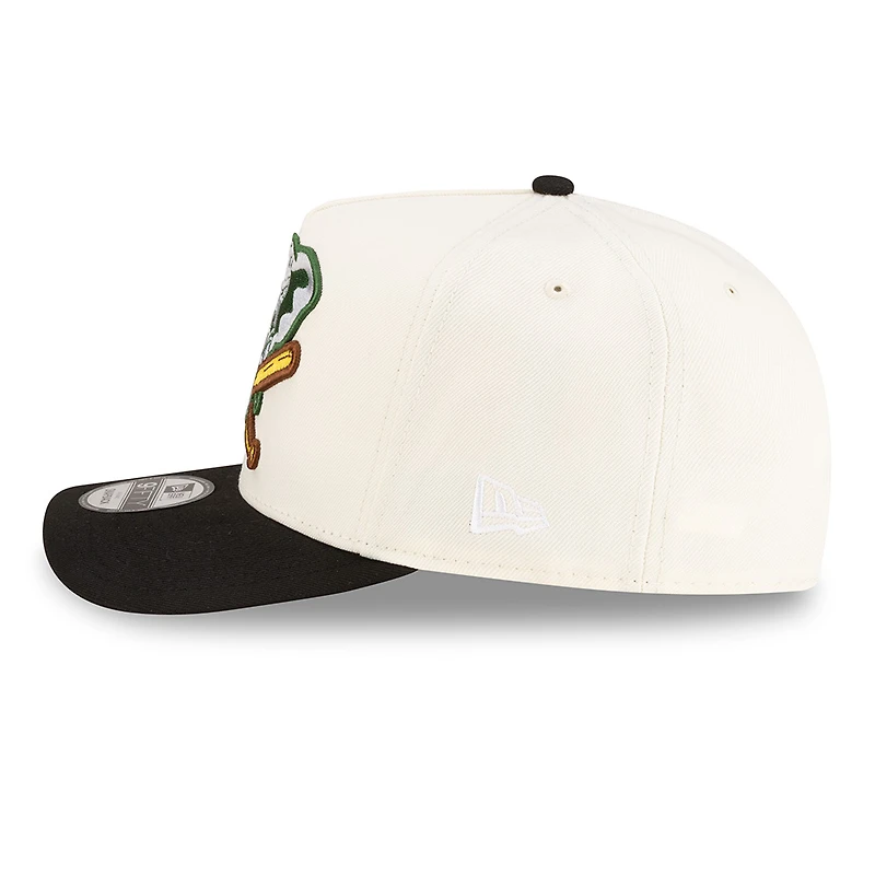 Oakland Athletics Chrome and Black Stomper 2Tone New Era 9FIFTY A-Frame Snapback Hat