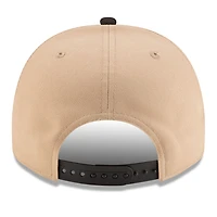 Oakland Athletics Camel Brown and Black with Red Rose Side Patch New Era 9FIFTY A-Frame Snapback Hat