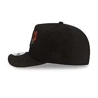 New York Yankees All Black with Rose Logo New Era 9FIFTY A-Frame Snapback Hat