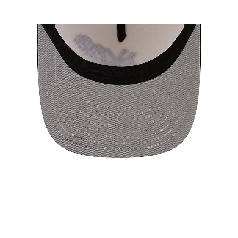 New York Yankees Chrome and Black with Rose Logo New Era 9FIFTY A-Frame Snapback Hat