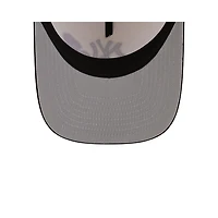 New York Yankees Chrome and Black with Front Rose New Era 9FIFTY A-Frame Snapback Hat