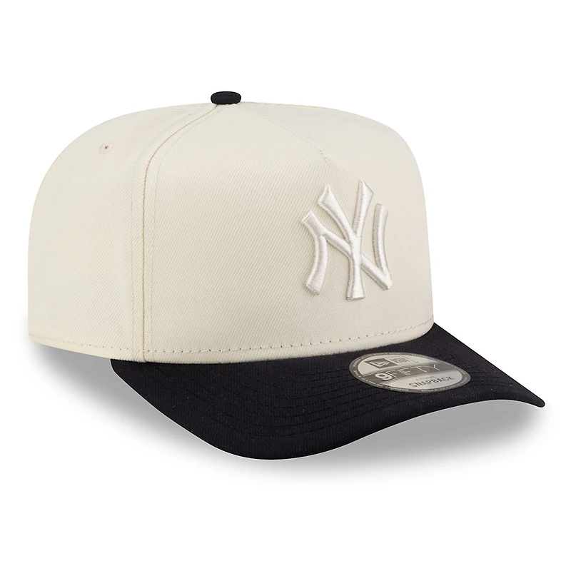 New York Yankees Chrome and Navy New Era 9FIFTY A-Frame Snapback Hat