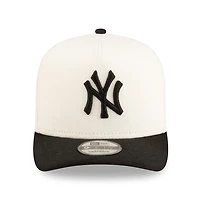 New York Yankees Chrome and Black 2Tone New Era 9FIFTY A-Frame Snapback Hat
