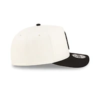 New York Yankees Chrome and Black 2Tone New Era 9FIFTY A-Frame Snapback Hat