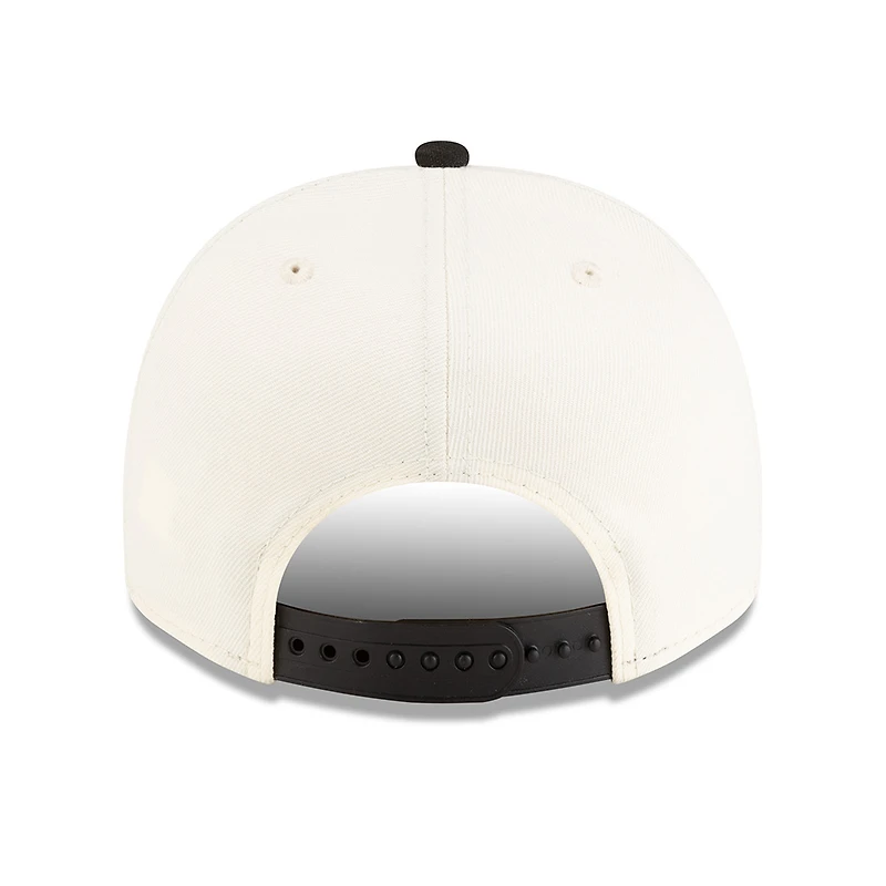 New York Yankees Chrome and Black 2Tone New Era 9FIFTY A-Frame Snapback Hat