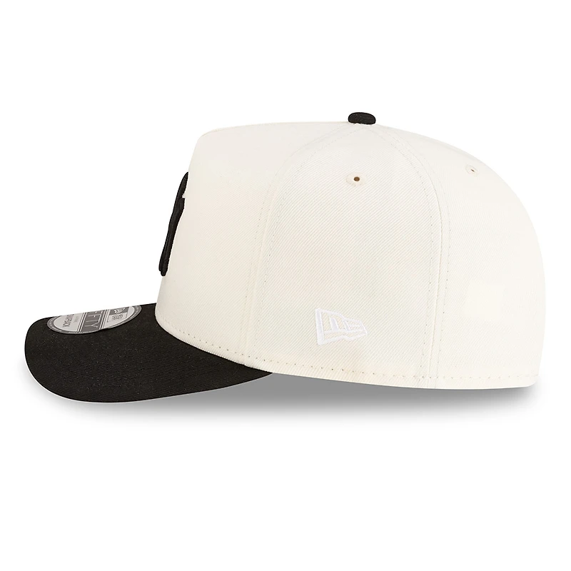 New York Yankees Chrome and Black 2Tone New Era 9FIFTY A-Frame Snapback Hat