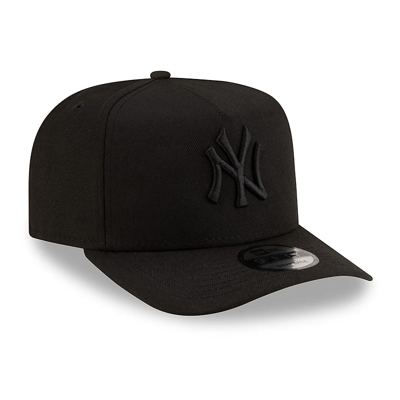 New York Yankees Black on Black New Era 9FIFTY A-Frame Snapback Hat