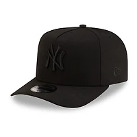 New York Yankees Black on Black New Era 9FIFTY A-Frame Snapback Hat