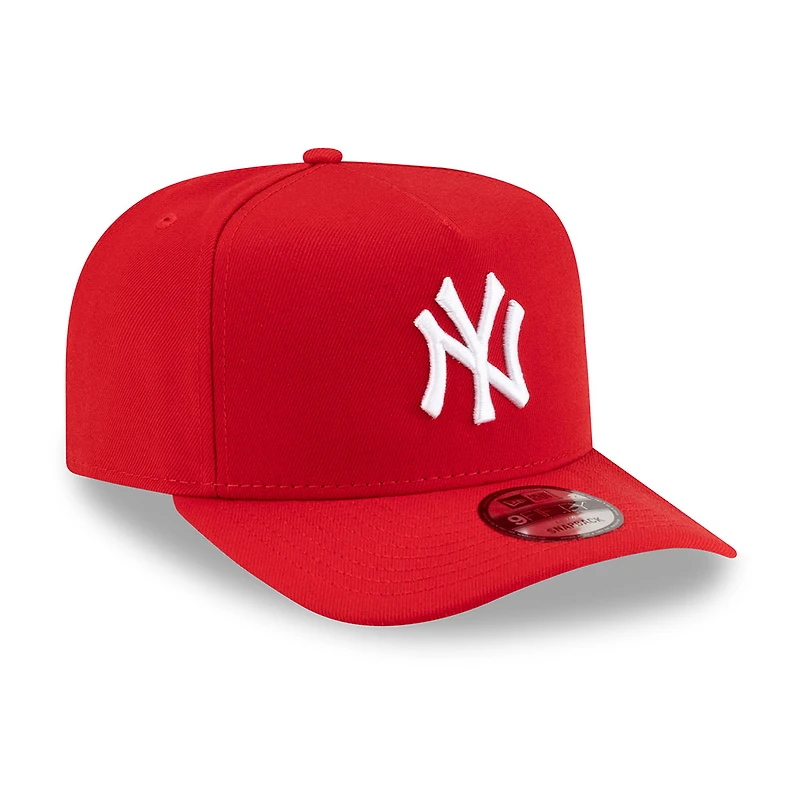 New York Yankees Scarlet Red and White New Era 9FIFTY A-Frame Snapback Hat