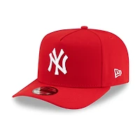New York Yankees Scarlet Red and White New Era 9FIFTY A-Frame Snapback Hat