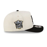 Los Angeles Dodgers Chrome and Black Silver Heart 40th Anniversary Patch New Era 9FIFTY A-Frame Snapback Hat