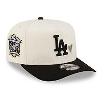 Los Angeles Dodgers Chrome and Black Silver Heart 40th Anniversary Patch New Era 9FIFTY A-Frame Snapback Hat