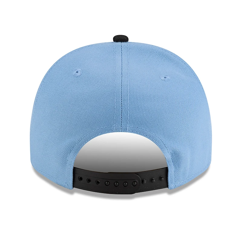 Los Angeles Dodgers Sky Blue and Black Rose Logo New Era 9FIFTY A-Frame Snapback Hat