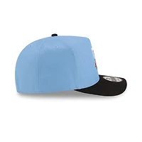 Los Angeles Dodgers Sky Blue and Black Rose Logo New Era 9FIFTY A-Frame Snapback Hat