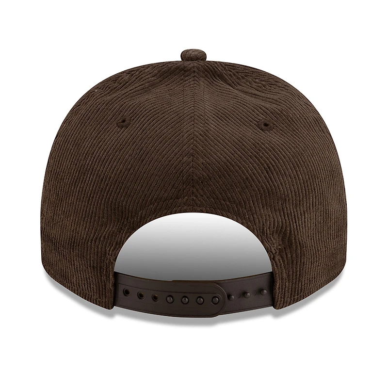 Los Angeles Dodgers Brown Corduroy with Pink Flowers New Era 9FIFTY A-Frame Snapback Hat